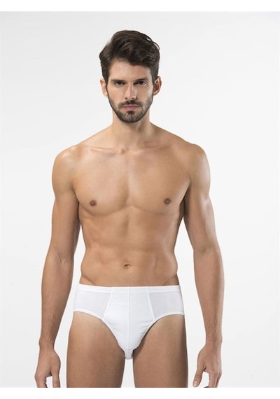 Türen 112 Kom Erkek Slip İkili Paket-beyaz Beyaz