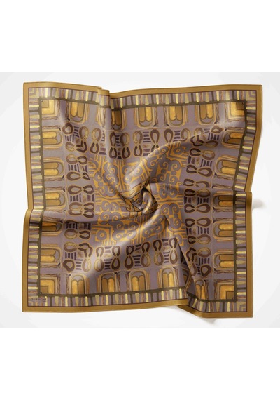Silk Home Dört Mevsim Antik Motif Viskon Velora Eşarp 6420 Olive