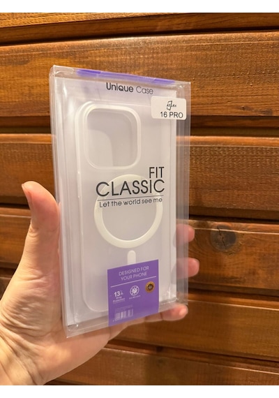 İphone 16 Pro Şeffaf Magsafe Uyumlu Silikon Kılıf