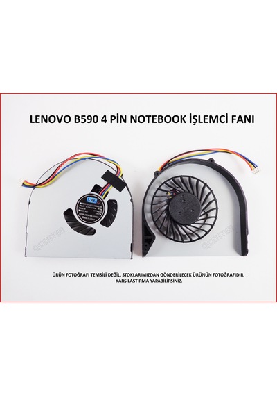 Lenovo Uyumlu B590 Fan 4 Pin Notebook İşlemci Fanı N11.118839 Lenovo Uyumlu B590 Fan 4 Pin Notebook İşlemci Fanı N11.118839