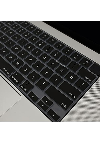 Macbook Türkçe Q Klavye Koruyucu Us Amerikan Return Enter Uyumlu M1-m5 A2681 A3113 A3240 A3449 A2941 A3241 A2442 A27