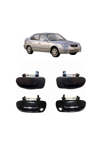 2001-2005 HYUNDAİ ACCENT ADMİRE DIŞ KAPI AÇMA KOLU 4 PARÇA