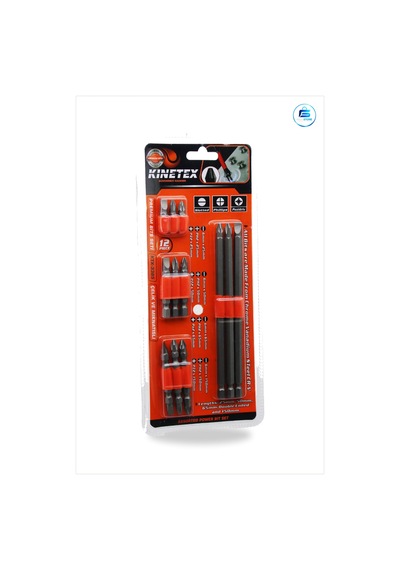 Matkap Bit Uç Seti 12 Parça Ph2 Pz2 Düz S2 Çelik Vidalama Ucu 1/4