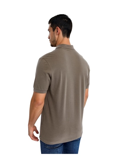 Arma Ar-ma Erkek Polo Yaka Tişört Resim Baskili Örme Kumaş Regular Fit %100 Pamuk 30/1 Çift Toplama Penye Pike Y31374357802 Vizon-v1