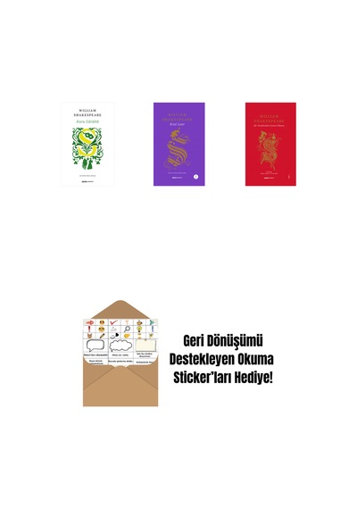 Kuru Gürültü + Kral Lear Ciltli + Fırtına + Okuma Sticker'ları