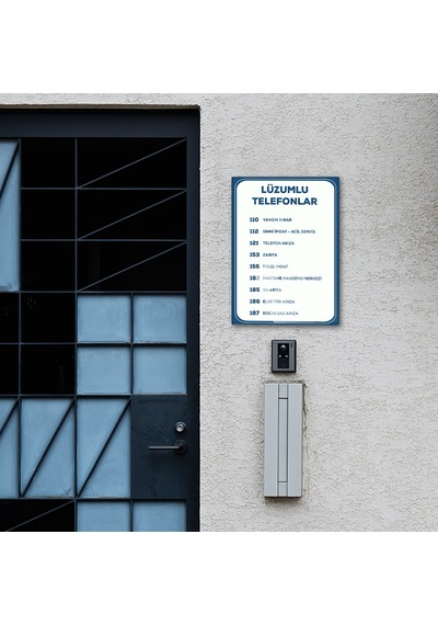 Decorita Cam Yönlendirme Levhası | Lüzumlu Telefonlar