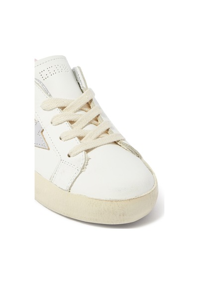 Golden Goose Çocuklar Için Süper Yıldız Deri Spor Ayakkabıları Beyaz