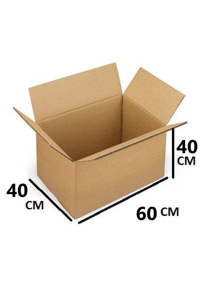 60x40x40 Ksssk 140gr Çift Oluklu Büyük Boy Koli-5adet 32desi