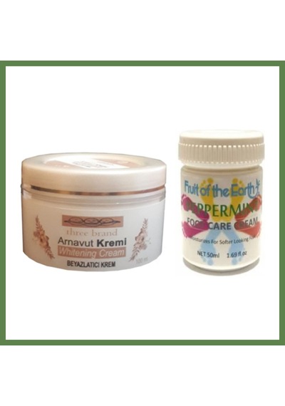 Bezos Hintohu Three Brand 100ml Arnavut Aklık Kremi+foot Care Cream 50ml Ayak Bakım Kremi Nane Ferahlığı Hb006 54068135