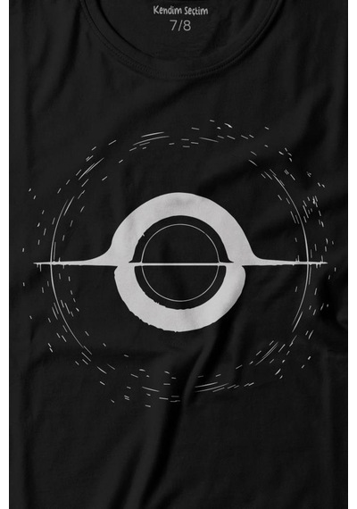 Kendim Seçtim Kara Delik Uzay Zaman Galaksi Karadelik Baskılı Tişört Çocuk T-shirt 001