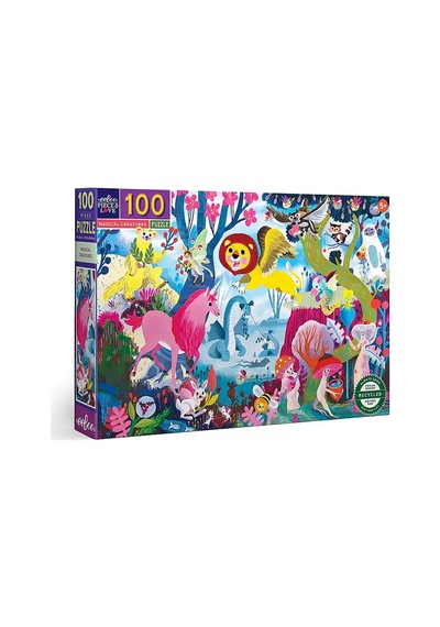 Eeboo 100 Parça Yapboz - Magical Creatures