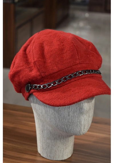 Shopiolog Kadın Denizci Şapka Kışlık Kaşe