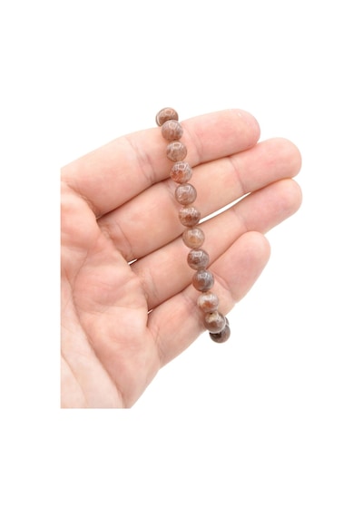Hakiki Doğal A Kalite Güneş Taşı Bileklik 8 Mm Turuncu