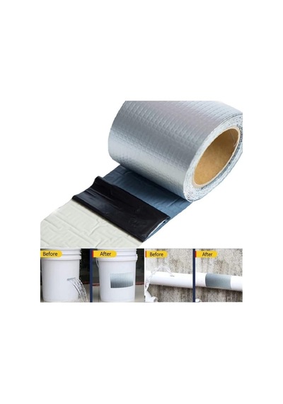 Mk0846 96mm X 2mt Çamur Bant Su Sızdırmaz Güçlü Tamir Tadilat Bandı Çatı Izolasyonı