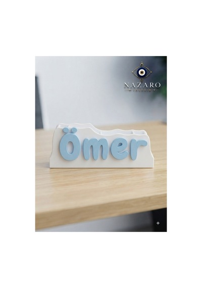 Yüksek Kalite İsme Özel Kişiselleştirilebilir Masaüstü Kalemlik Ve Kalem Kutusu/organizer Mavi - 917445861 Mavi