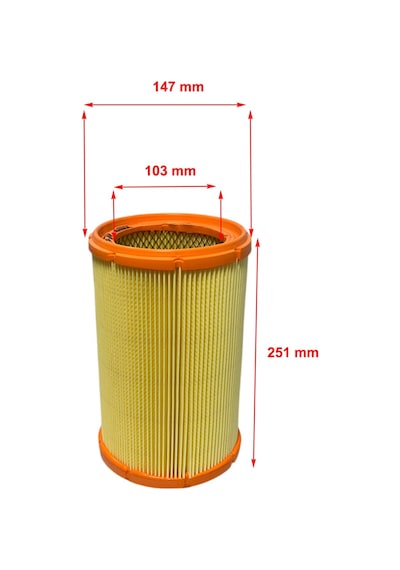 Wunder Alfa Romeo 156 1.6, 1.8, 1.9 D, 2.0, 2.4 D, 2.5, 3.2 1997-2005 Hava Filtresi