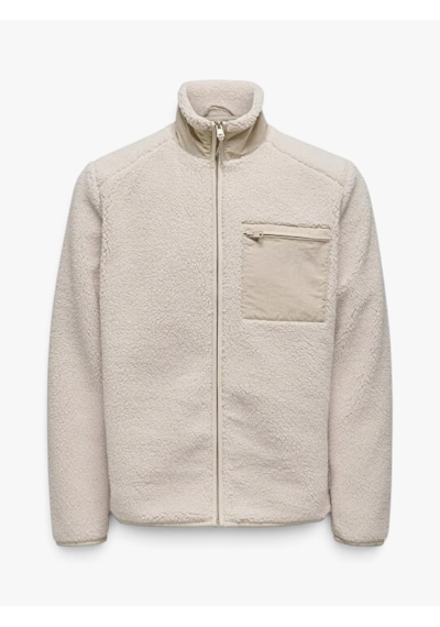 Only & Sons Onsdallas Sherpa Jacket Otw Vd Erkek Gray Mont - 22025599 Gri