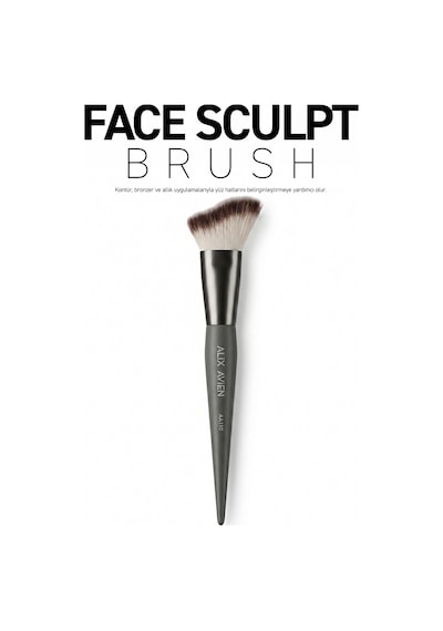 Yüz Hattı Şekillendirici Fırça - Kontür, Bronzer Ve Allık Uygulama Fırçası - Face Sculpt Brush