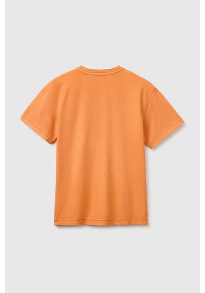 United Colors Of Benetton Erkek Çocuk Turuncu Baskı Detaylı Düğmeli Yuvarlak Yaka T-shirt 6-14 Yaş -2853 United Colors Of Benetton Erkek Çocuk Turuncu Baskı Detaylı Düğmeli Yuvarlak Yaka T-shirt 6-14 Yaş -2853