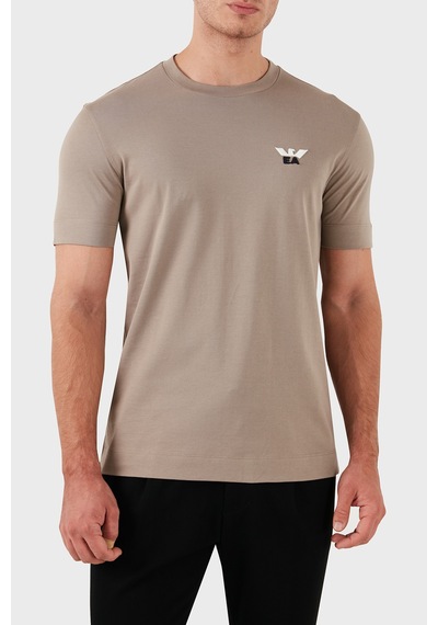 Emporio Armani Erkek T Shirt 6d1tm1 1jocz 0154 Kahve Kahve Kahverengi