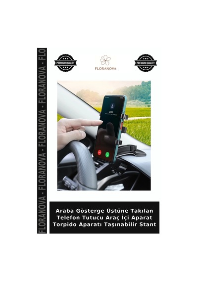 Araba Gösterge Üstüne Takılan Telefon Tutucu Araç İçi Aparat Torpido Aparatı Taşınabilir Stant