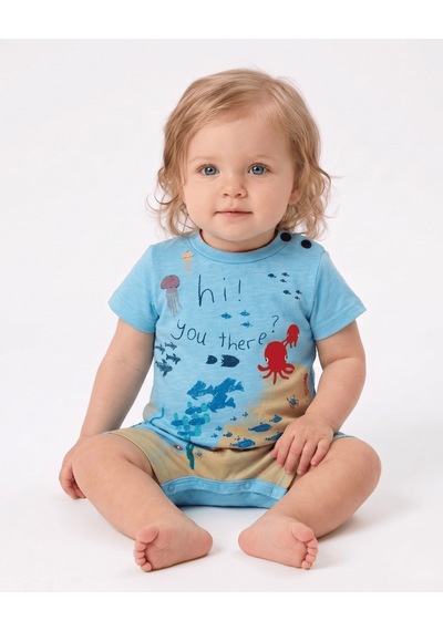 Caramell Bebek Tulumu - Te4950 Aquarium - Mint Gri
