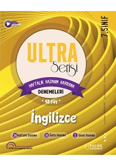 7. Sınıf İngilizce Ultra Haftalık Kazanım Kavrama 48 Deneme Palme Yayınları