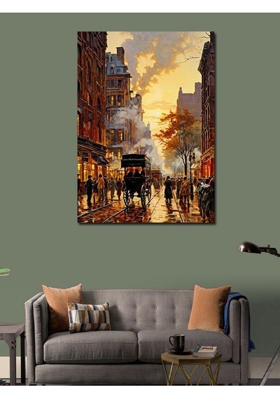 Kanvas Tablo Geçmişteki Bir Şehir 100cmx140cm