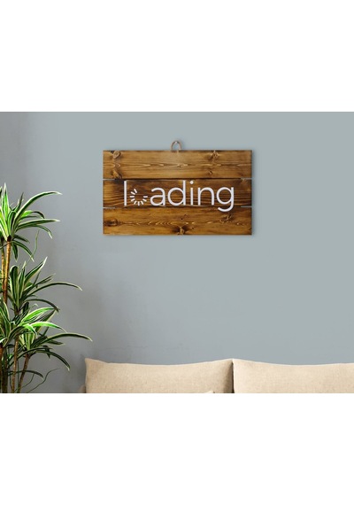 Bk Home Loading Tasarımlı Ahşap Palet Tablo (487168849)