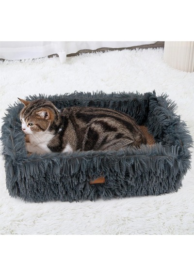 Kedi Scratcher Yatağı,çıkarılabilir Kartonlu Kedi Scratcher Kutusu,oluklu Mukavva Dikdörtgen Kedi Kazıma Salonu,mobilya Koruması İçin Büyük Kedi Kazıma Pedi Koyu Gri