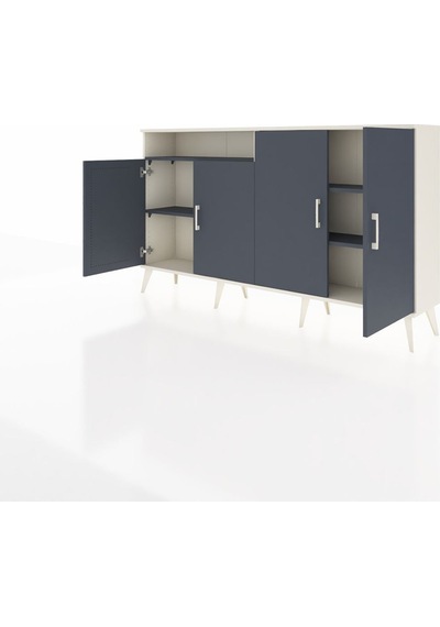 Arges Konsol 4 Raflı 4 Kapaklı 176x30x99 Aytaşı-antrasit Antrasıt/antrasıt - Aytası Arges Konsol 4 Raflı 4 Kapaklı 176x30x99 Aytaşı-antrasit Antrasıt/antrasıt - Aytası