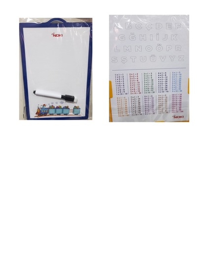Noki Çift Taraflı Yazı Tahtası Çarpım Tablolu 17x25 Lacivert