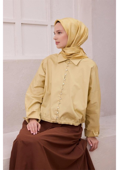 Belli İpek Eşarp - 4201-33 Sarı Twill