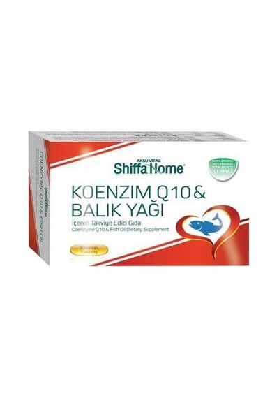 Aksuvital Shiffa Home Koenzım Q10 Balık Yağı 1340 Mg 30 Softjel