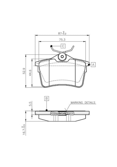 Peugeot Partner Arka Disk Fren Balatası 1.6 Hdi 2008-2018 Bosch