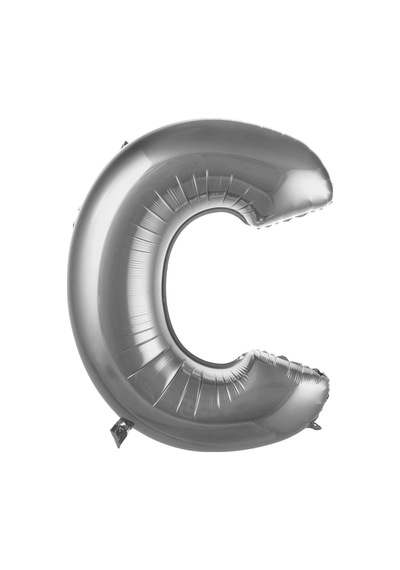 34" Folyo Harf 76cm "c" Silver / Gümüş Gümüş