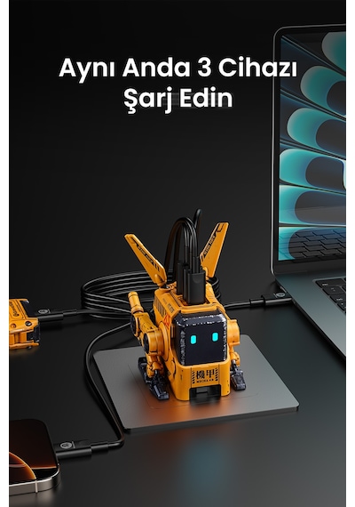 Gravastar Alpha65 Sarı Özel Seri Robot Figürlü 65w Hızlı Şarj