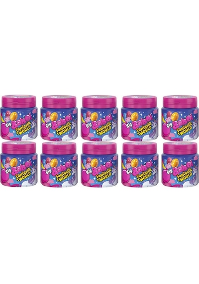 Big Babol Fantastic World Çilek, Muz Ve Yaban Mersini Aromalı Sakız 90 Gr X 10 Adet