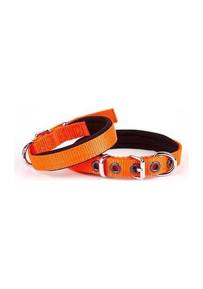 Doggie Comfort Dokuma Köpek Boyun Tasması Medium Turuncu