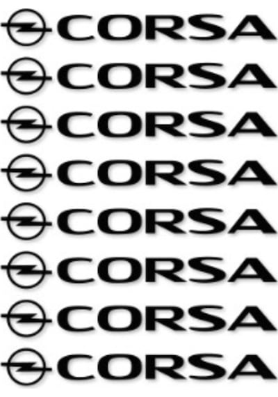 Opel Corsa Kapı Kolu Sticker Yapıştırma 8 Adet