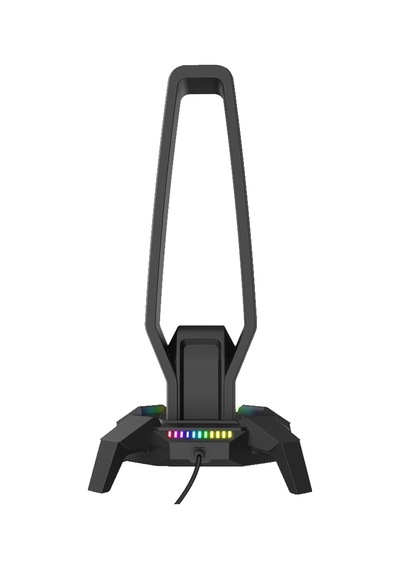 Rampage Rm-h27 Igrıs Type-c Rgb Siyah Kulaklık Standı Rm-h27 Igrıs Sıyah