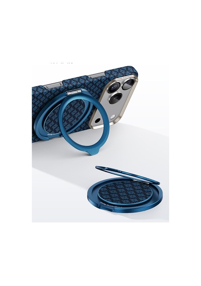 Benks L56 Magnetik 360 Derece Dönebilen Armorpop Kevlar Tasarımlı Parmak Ring Stand Mavi