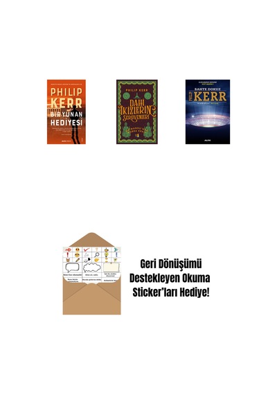 Bir Yunan Hediyesi + Dahi İkizlerin Serüvenleri - Katmandu'nun Kobra Kralı + Sahte Dokuz + Okuma Sticker'ları