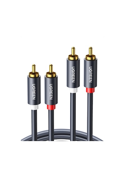 Ugreen 2 Rca - 2 Rca Ses Kablosu, 5 M, Antrasit, 10520