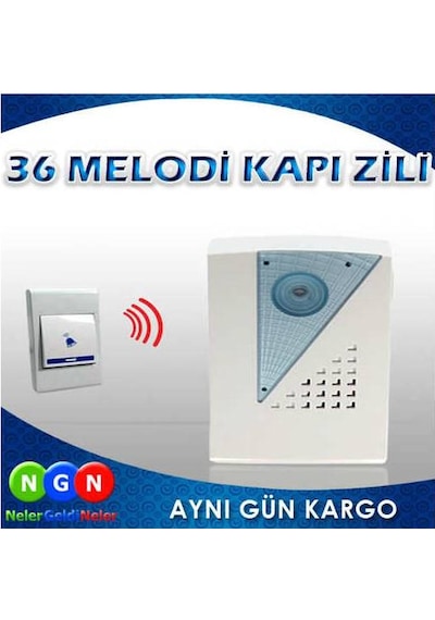 36 Melodi Uzaktan Kumandalı Kablosuz Kapı  Zili