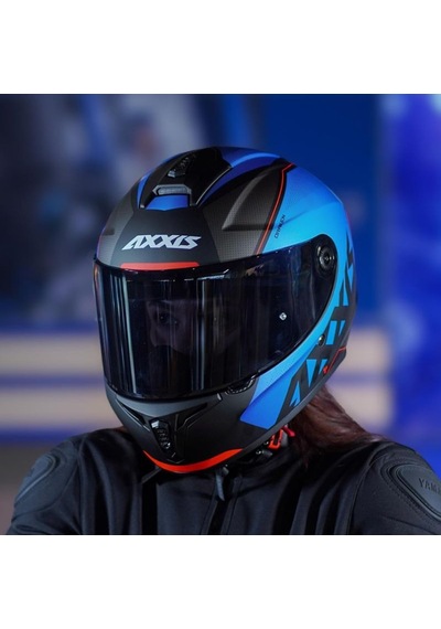 Motosiklet Full Face Draken S Mat Mavi E7 V.2 Motor Kaskı Çok Renkli