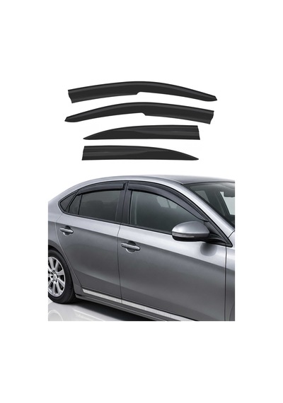 Opel Vectra C Sedan 2004-2010 Uyumlu Araca Özel Sport Style Akrilik Cam Rüzgarlığı Koyu 4 Parça