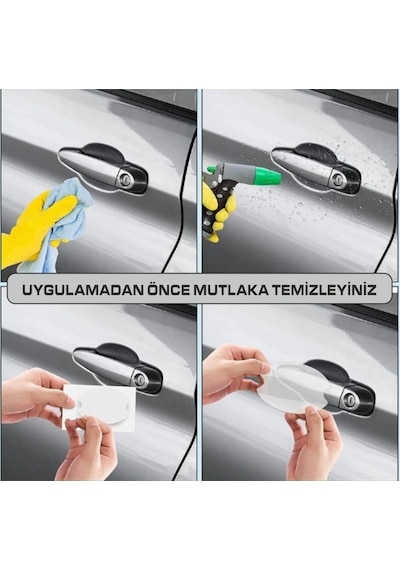 Volkwagen T-cross Araçları İçin Uyumlu Kapı İçi Çizik Önleyi Seti 8'li