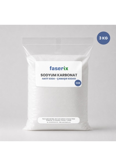 Şişecam Çamaşır Sodası Sodyum Karbonat Hafif Soda 3 Kg