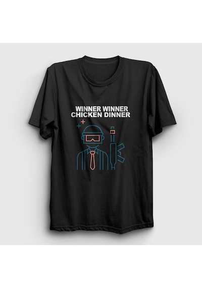 Presmono Unisex Neon Pubg T-shirt Siyah